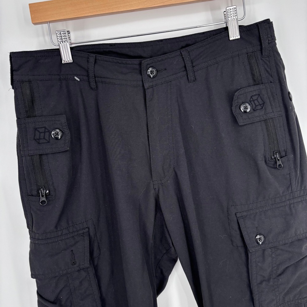 Clothing Arts P Cubed Cargo Pants Men 30x30 Black Pickpocket Proof Travel Hiking
